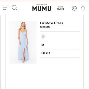 Light Blue Spaghetti Strap Maxi Dress